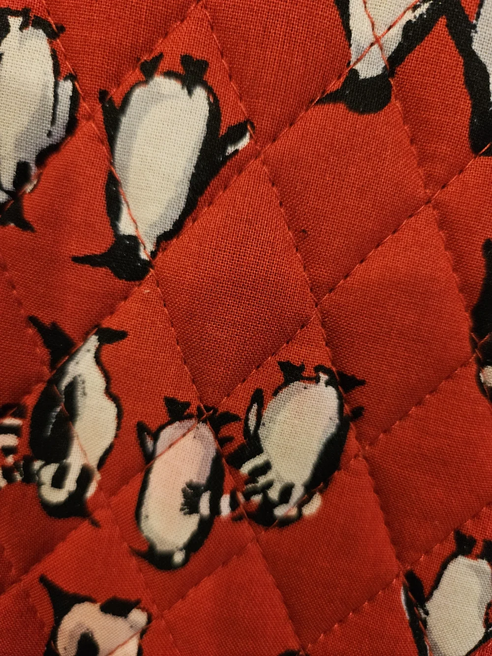 Vera Bradley Red Quilted Penguin Tote
